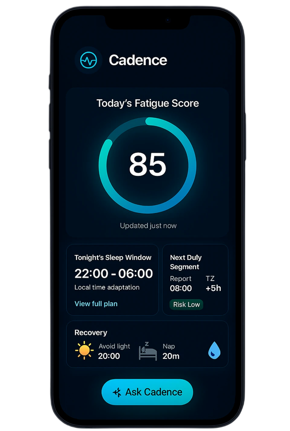 Cadence App Dashboard